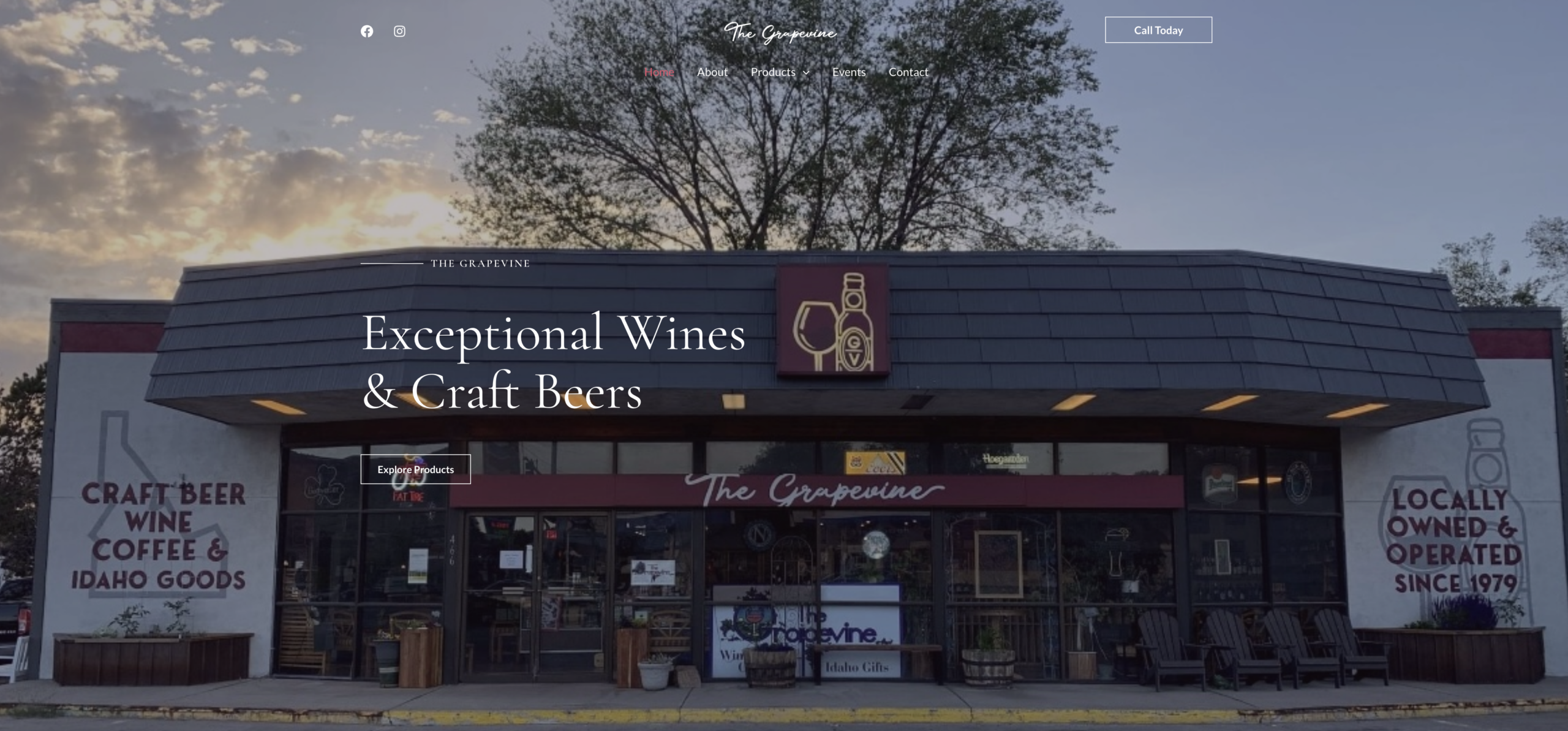 The Grapevine website